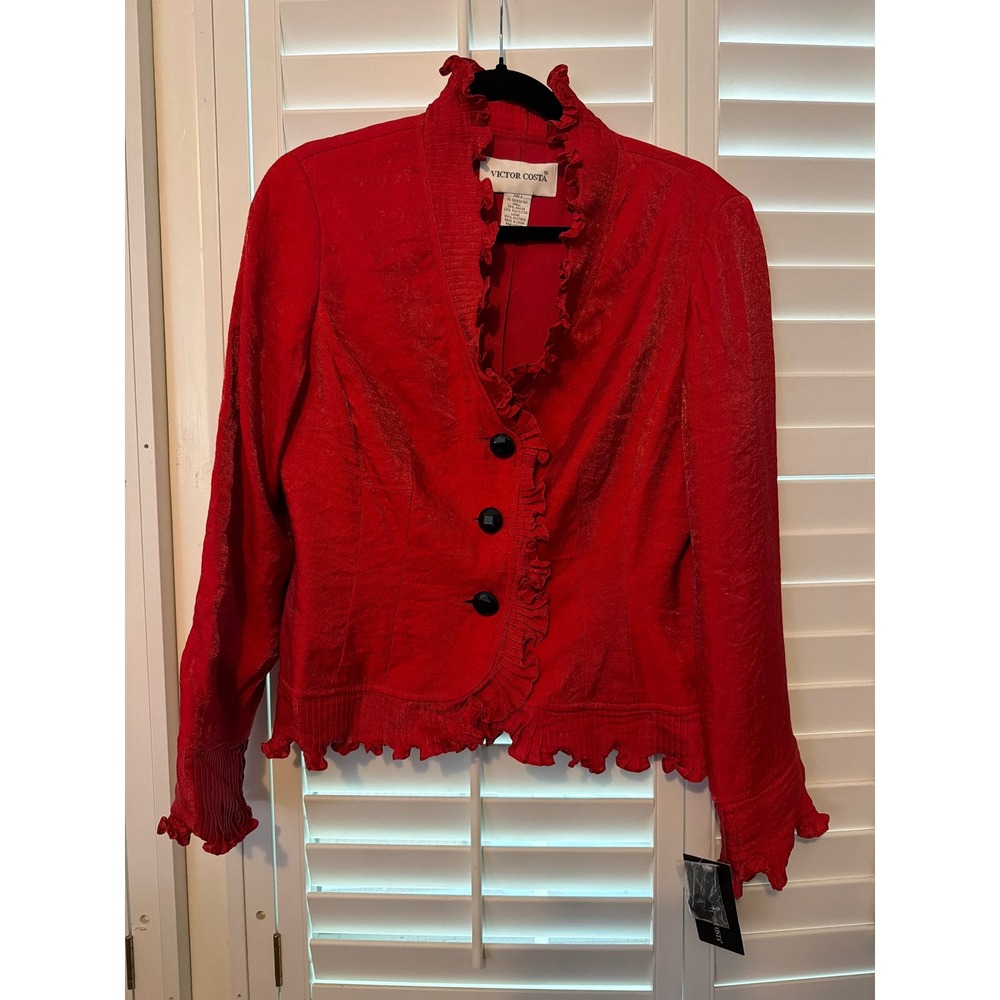 Victor Costa red jacket